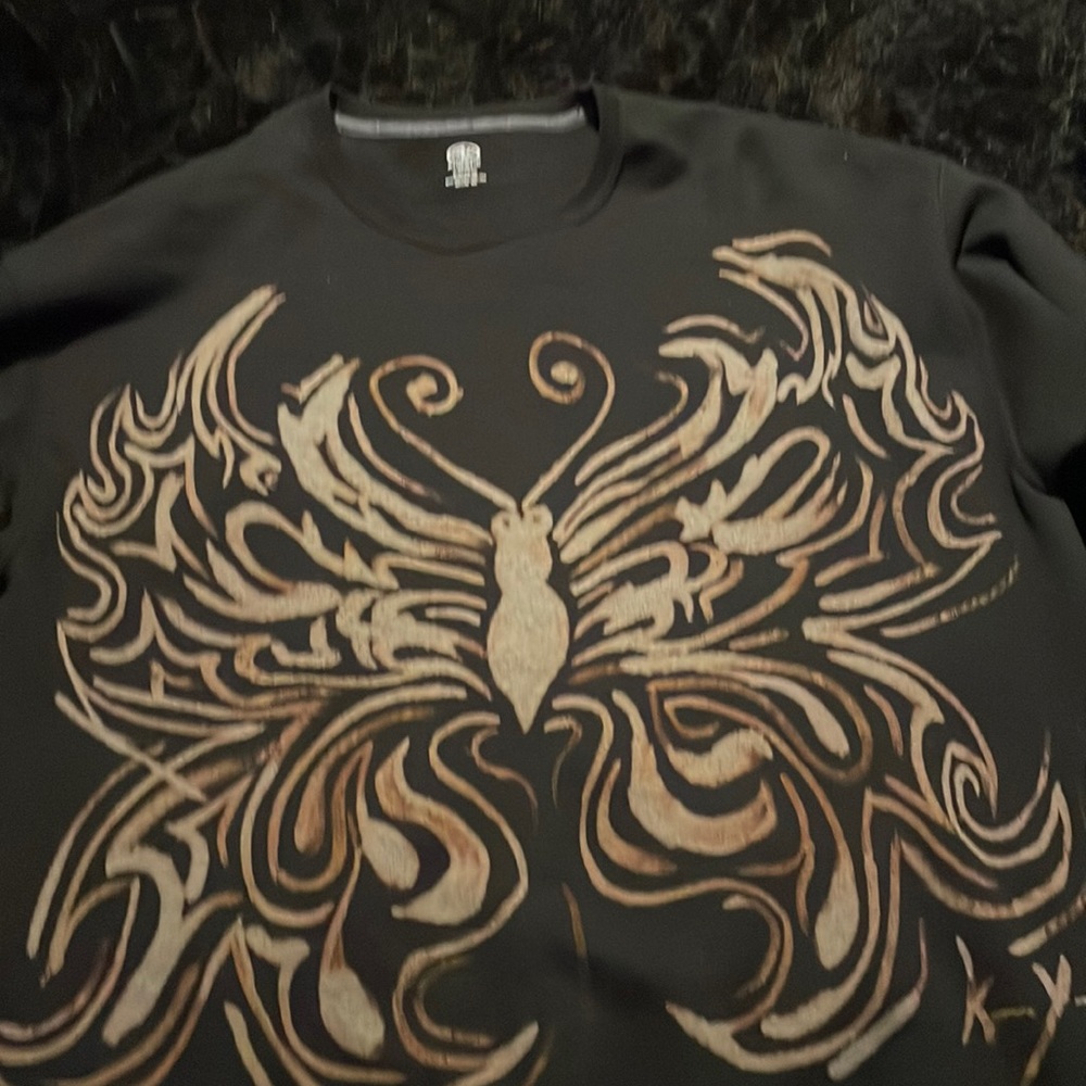 Black butterfly sweater
